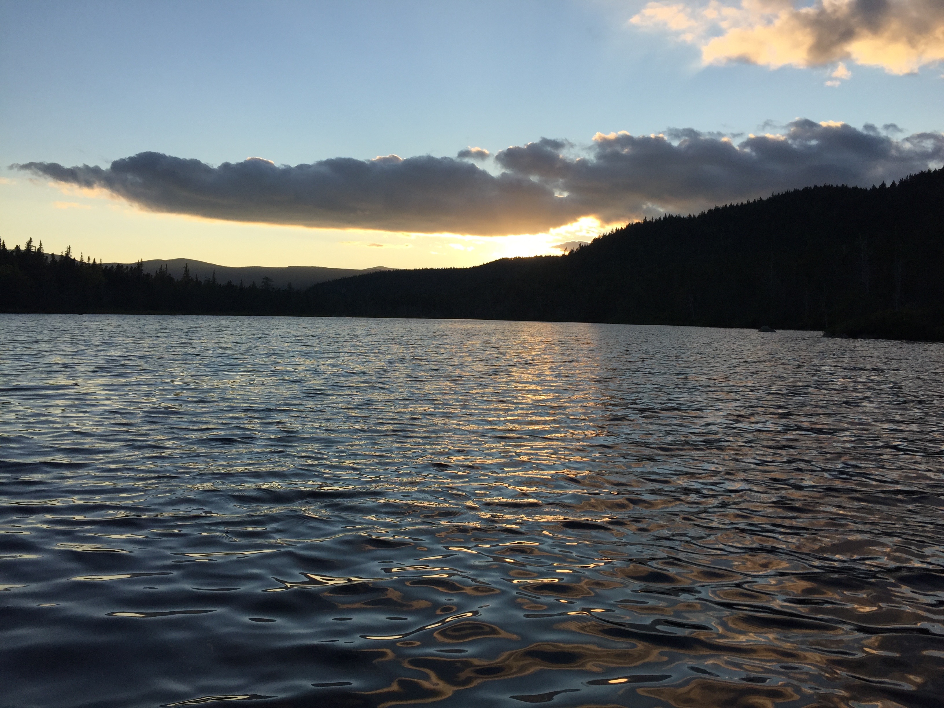Ethan Pond campsite in the Whites